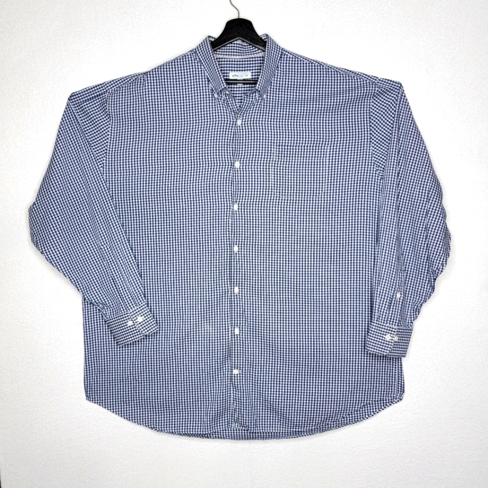 Peter Millar Cashiers Performance Twill Sport‎ Shirt Size 2XT. #848